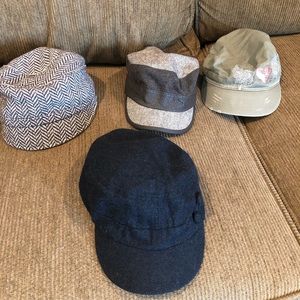 Bundle of hats including page boy
